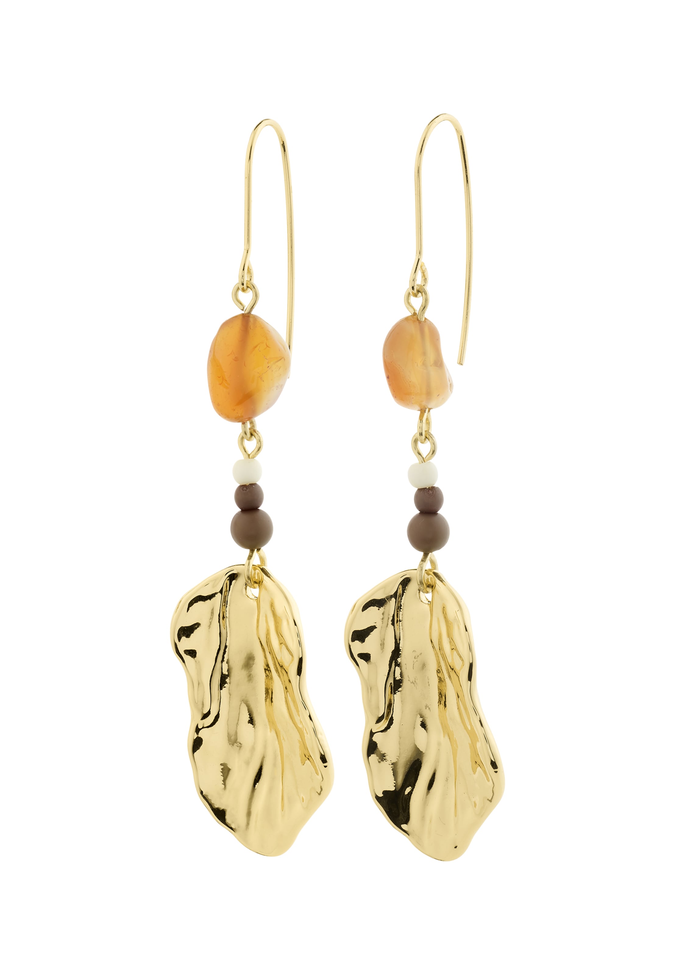 Orecchini 'Eclipse' di Pilgrim in oro: frontale