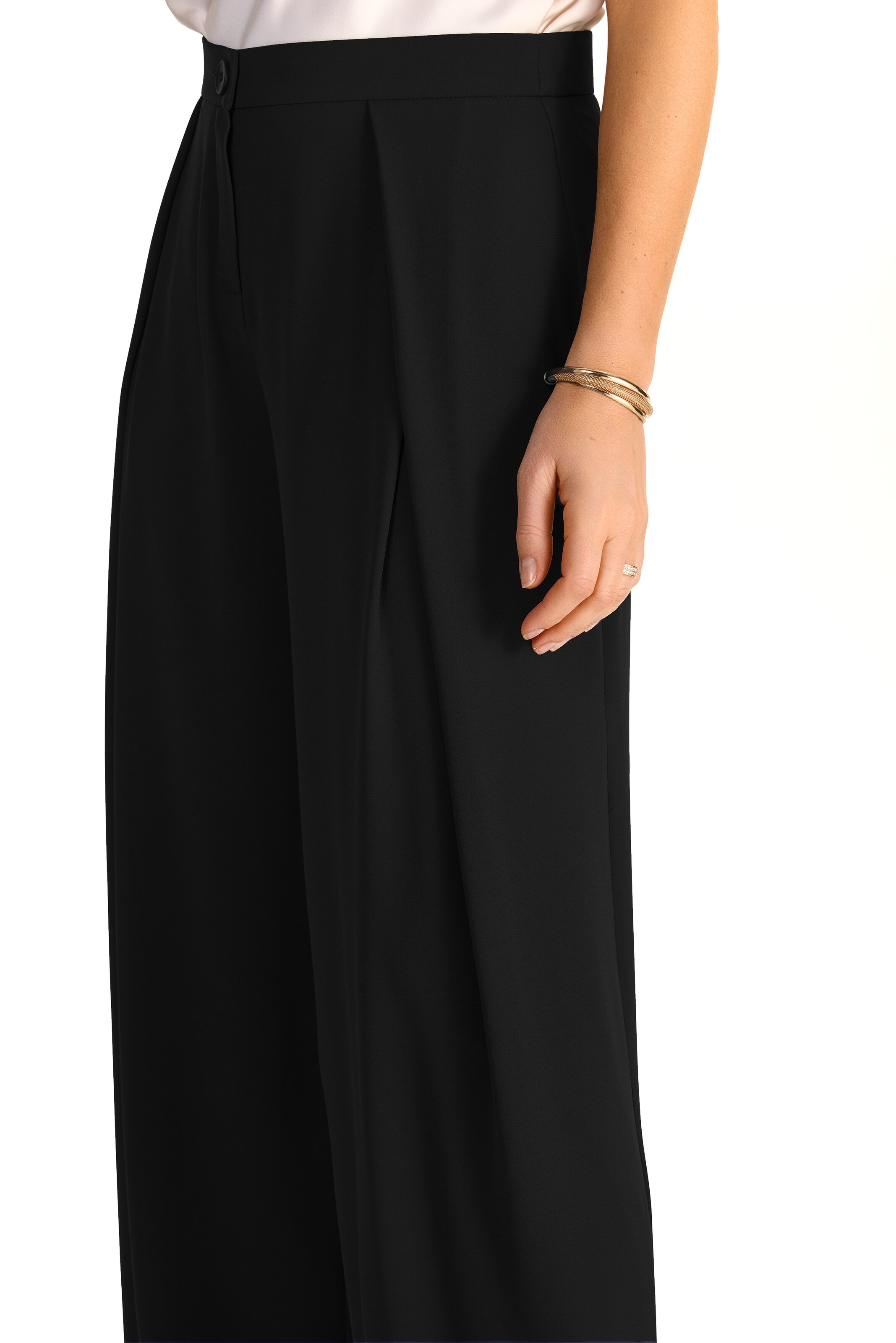 HERMANN LANGE Collection Loosefit Hose in Schwarz