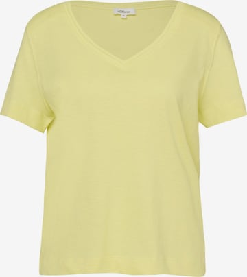 T-shirt 's.Oliver - Dames t-shirt' s.Oliver en jaune : devant