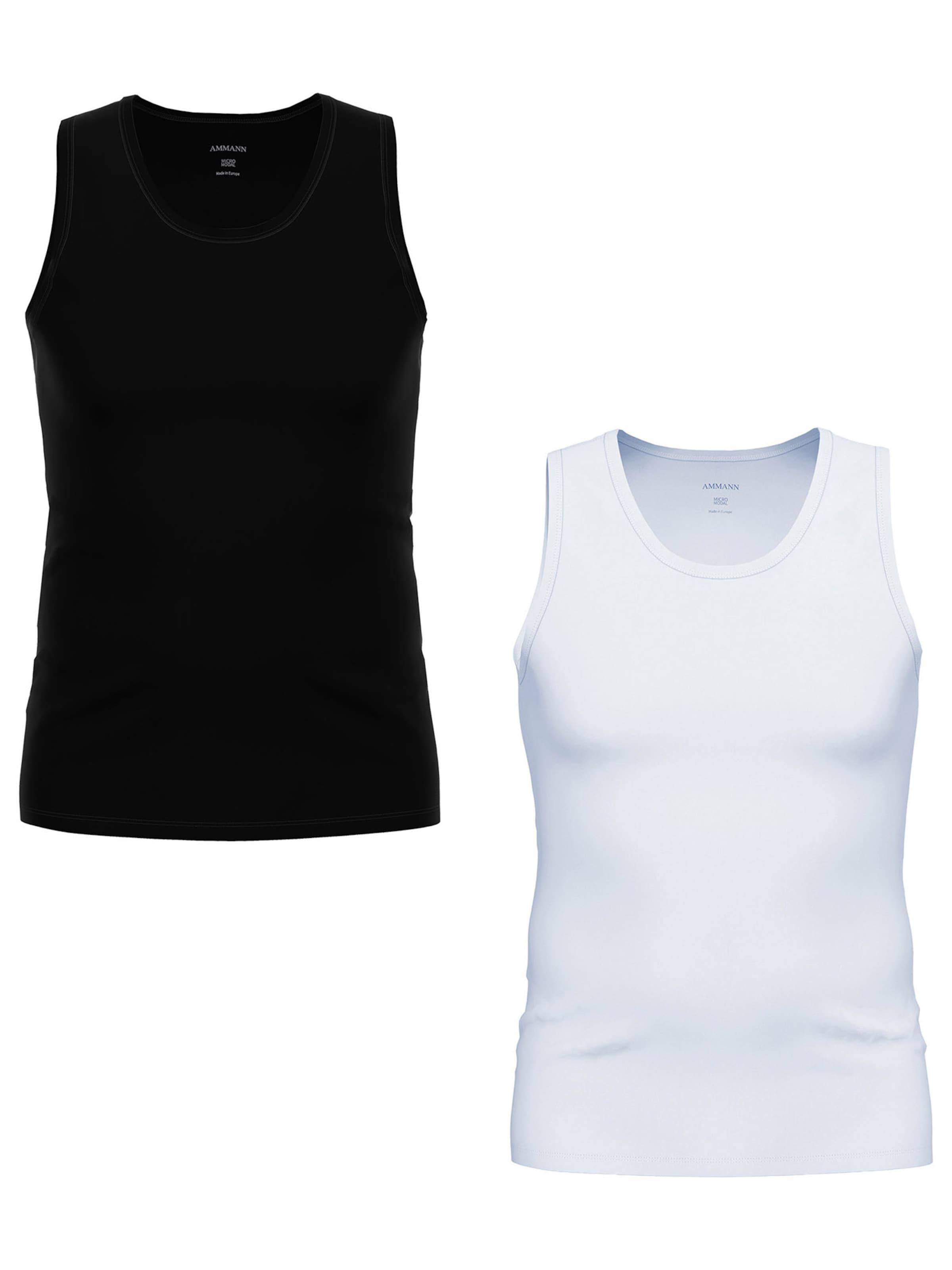 Maillot de corps ' Micro Modal ' Ammann en noir : devant