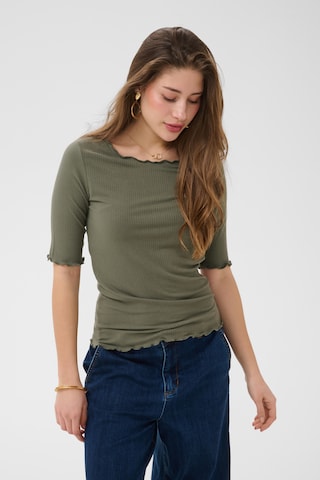 T-shirt 'CRRibba' Cream en vert : devant