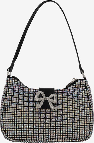 myMo at night Schultertasche in Silber: Vorderseite