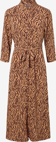 PIECES Shirt Dress 'April' in Brown: front