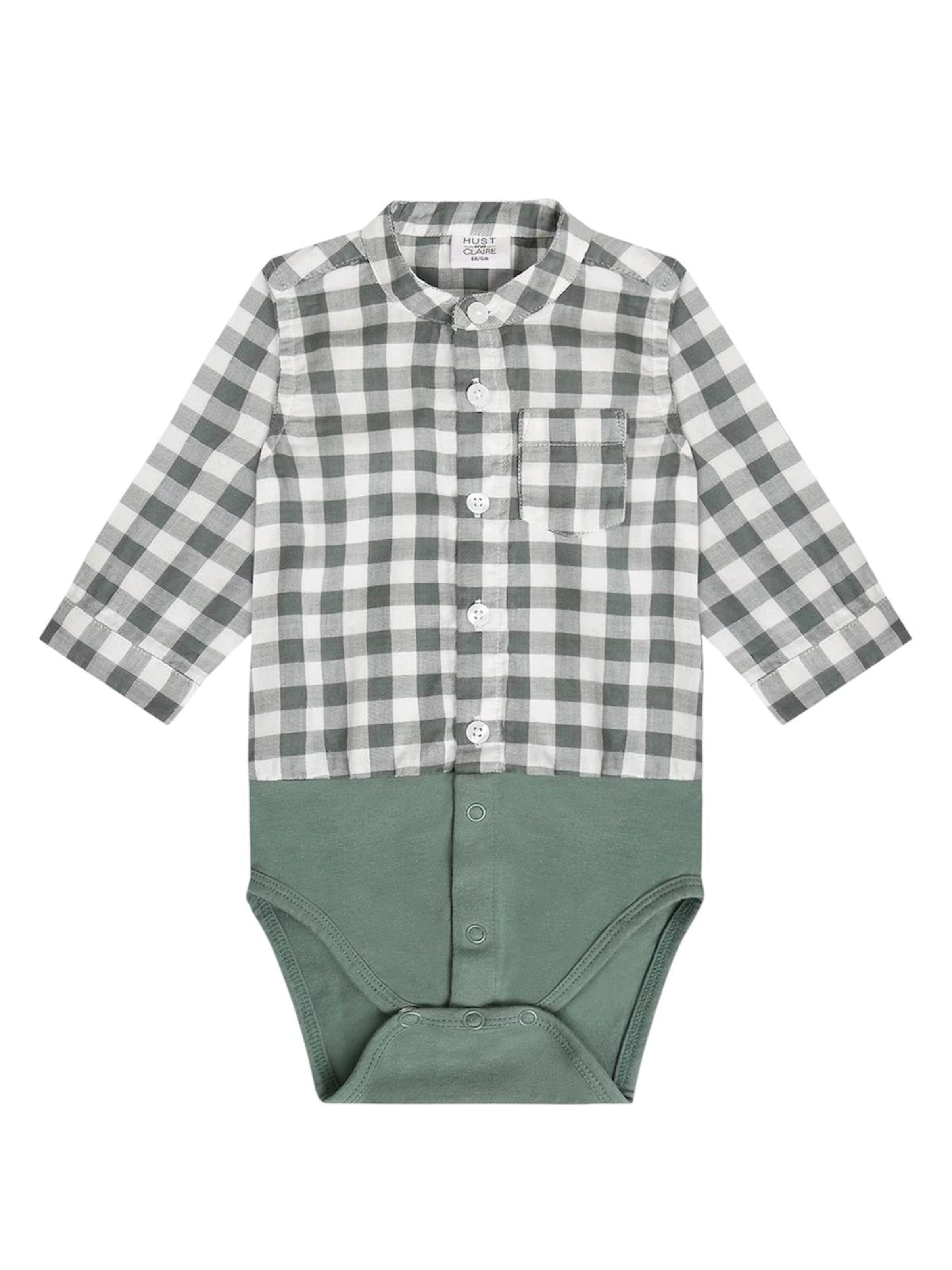 Hust & Claire Romper/bodysuit in Green: front