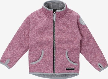 Villervalla Zip-Up Hoodie in Purple: front