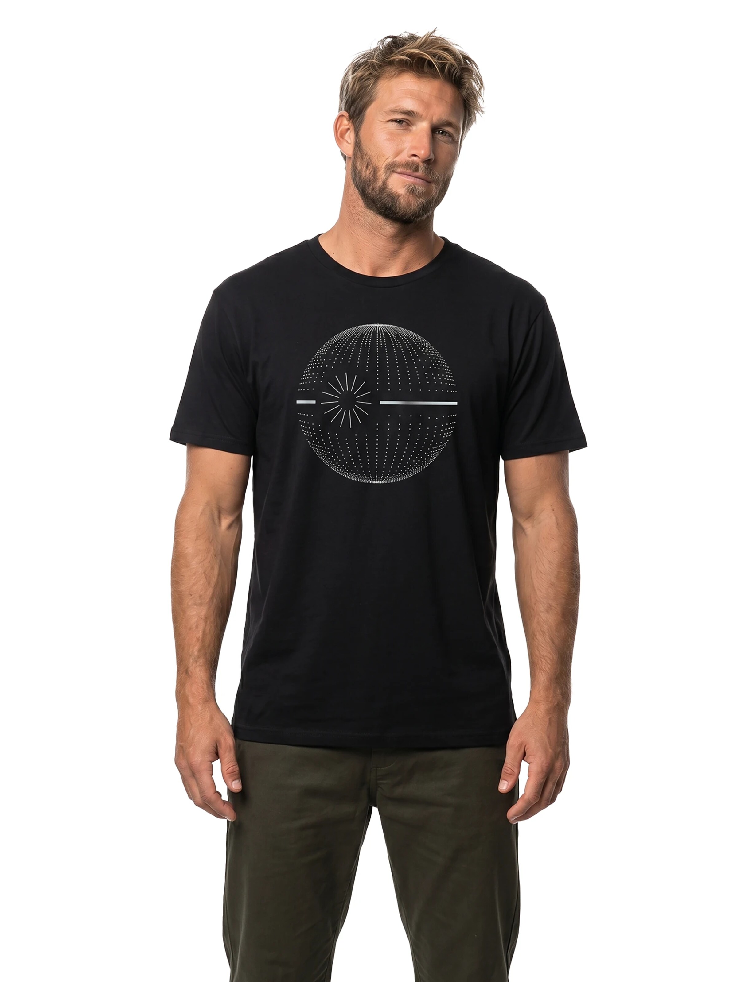 MAKAYA Shirt 'Dot Star' in Black: front