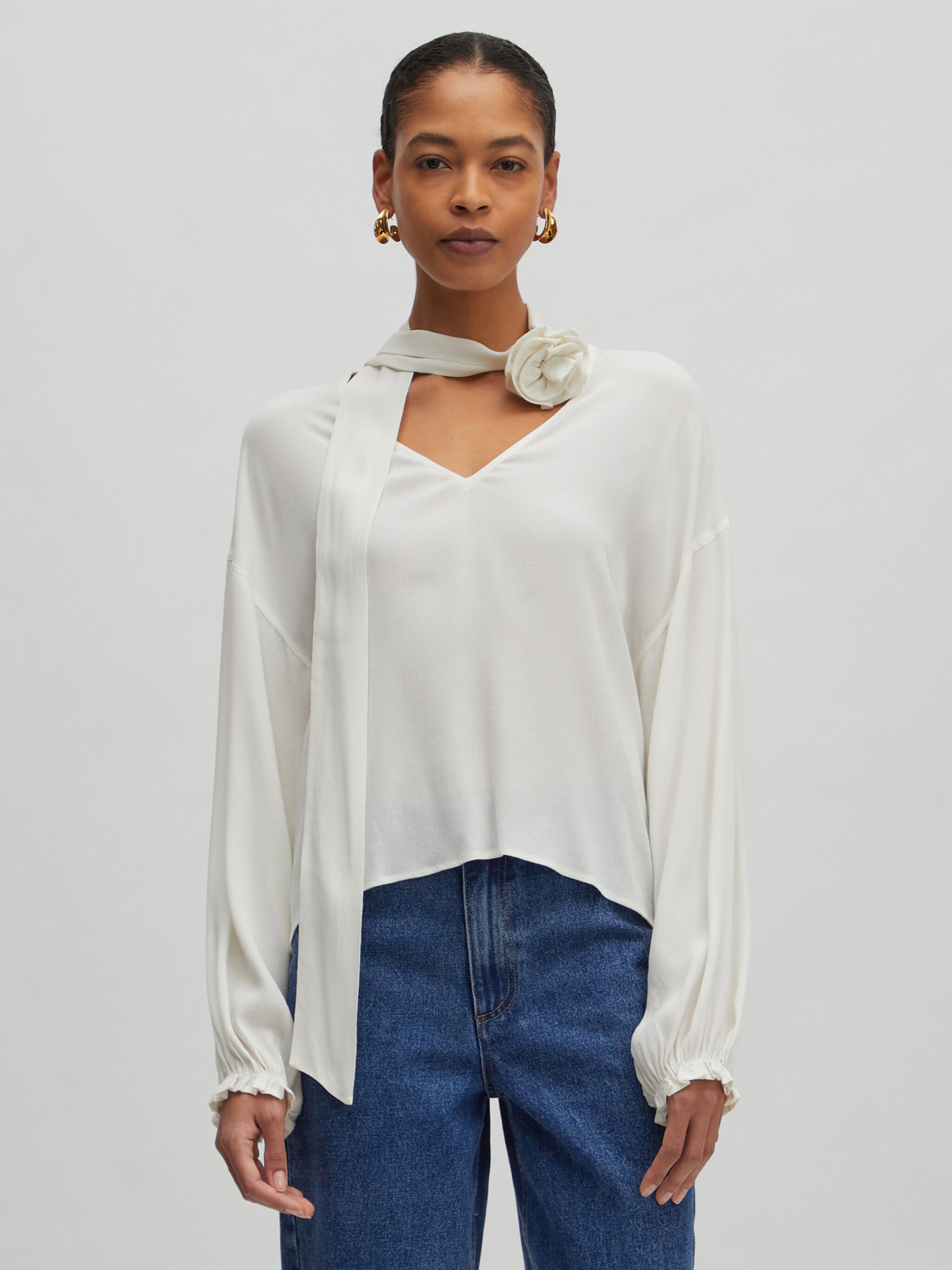 EDITED Produkte Bluse 'Iris' weiß