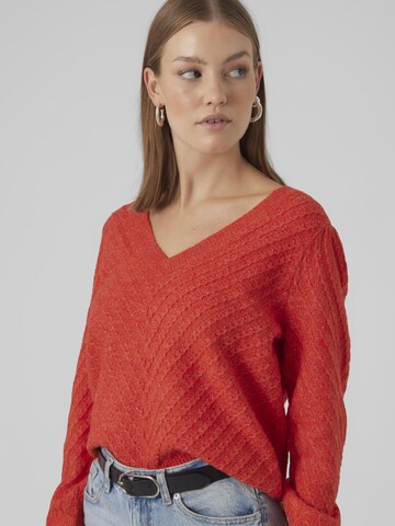 Pull-over 'STINNA' VERO MODA en rouge