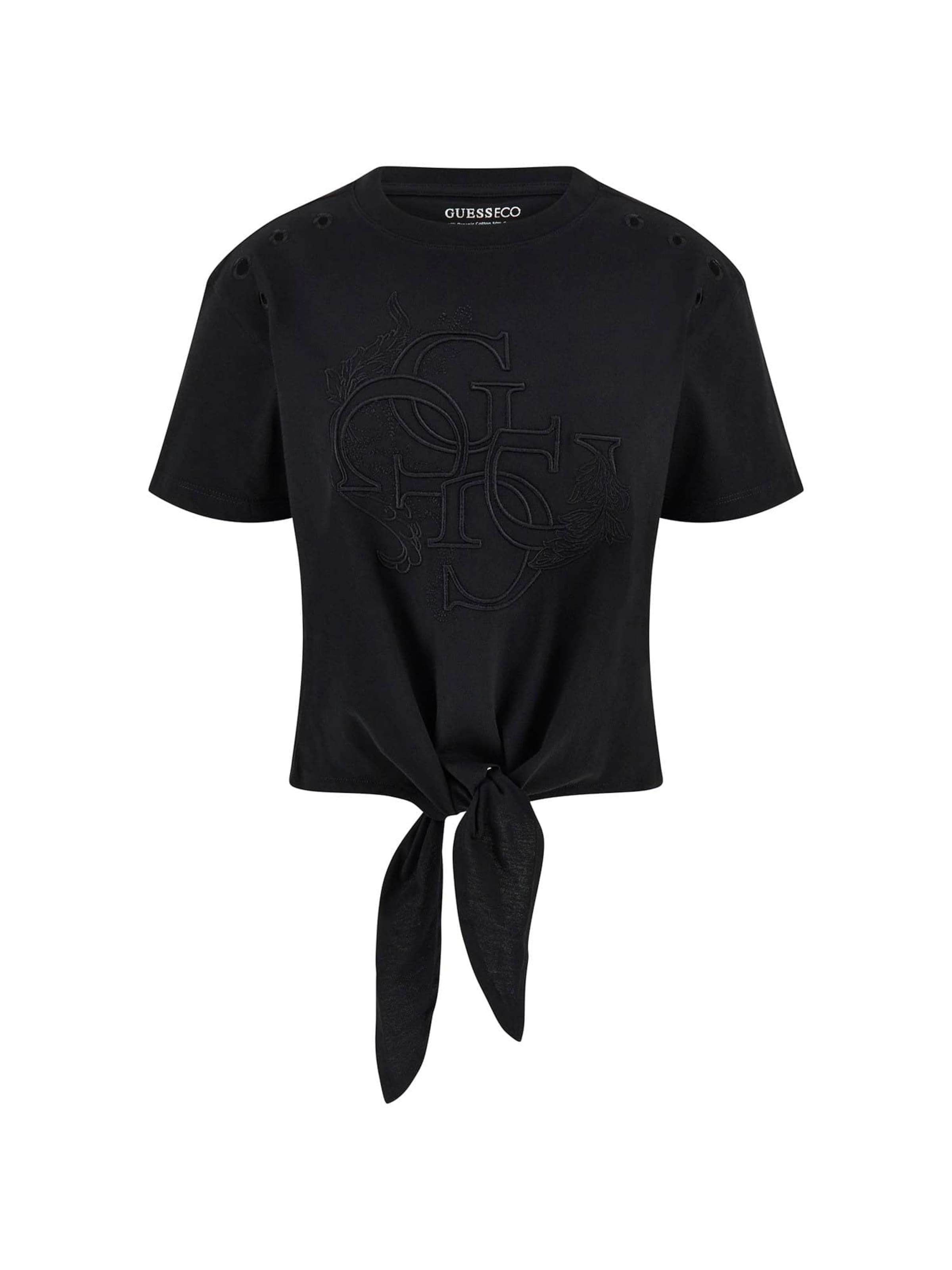 GUESS T-Shirt in Schwarz: Vorderseite