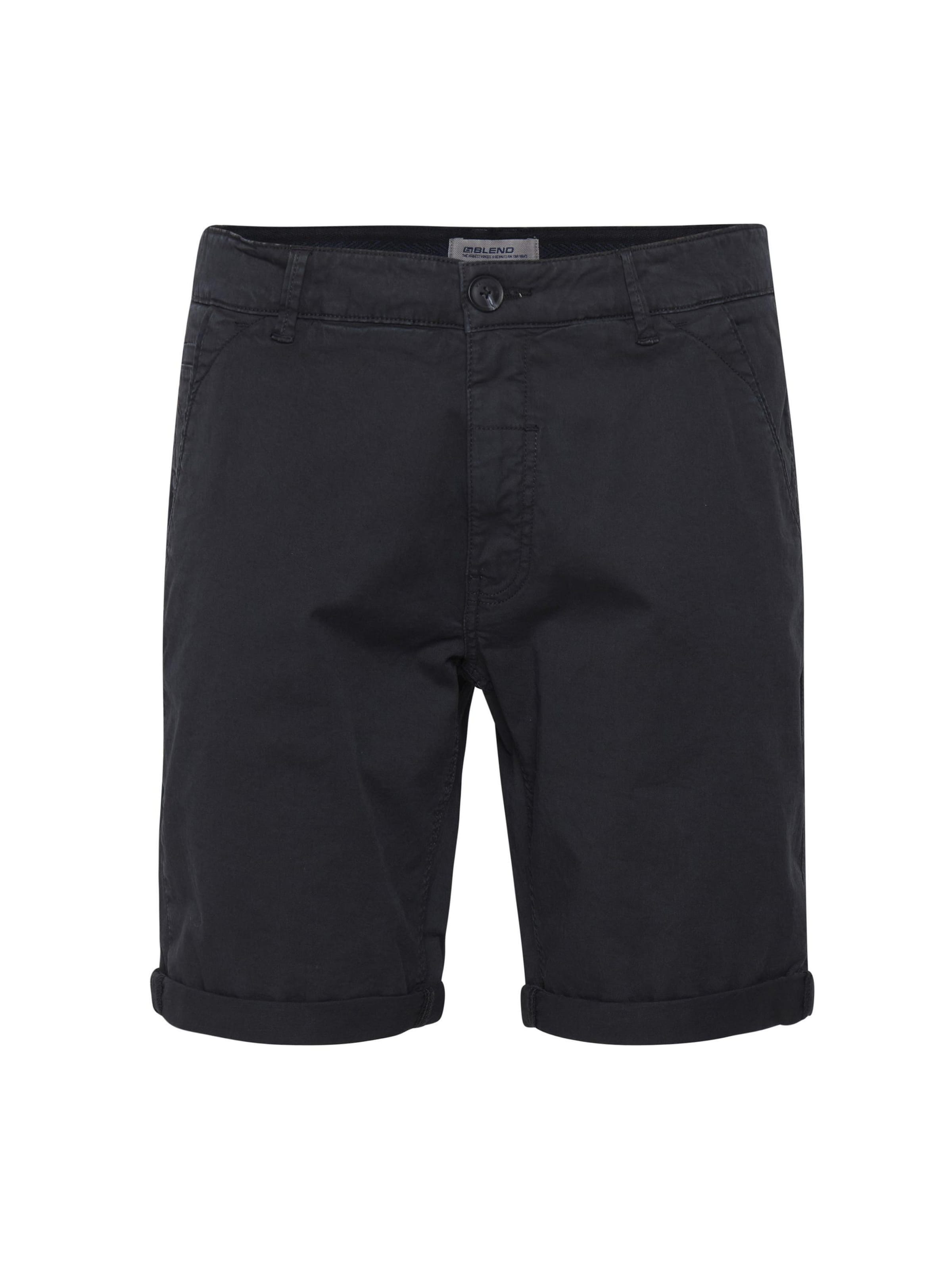 BLEND Chino 'BRIX' in Zwart: voorkant