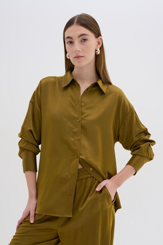 My Essential Wardrobe Blouse 'Estelle' in Groen: voorkant
