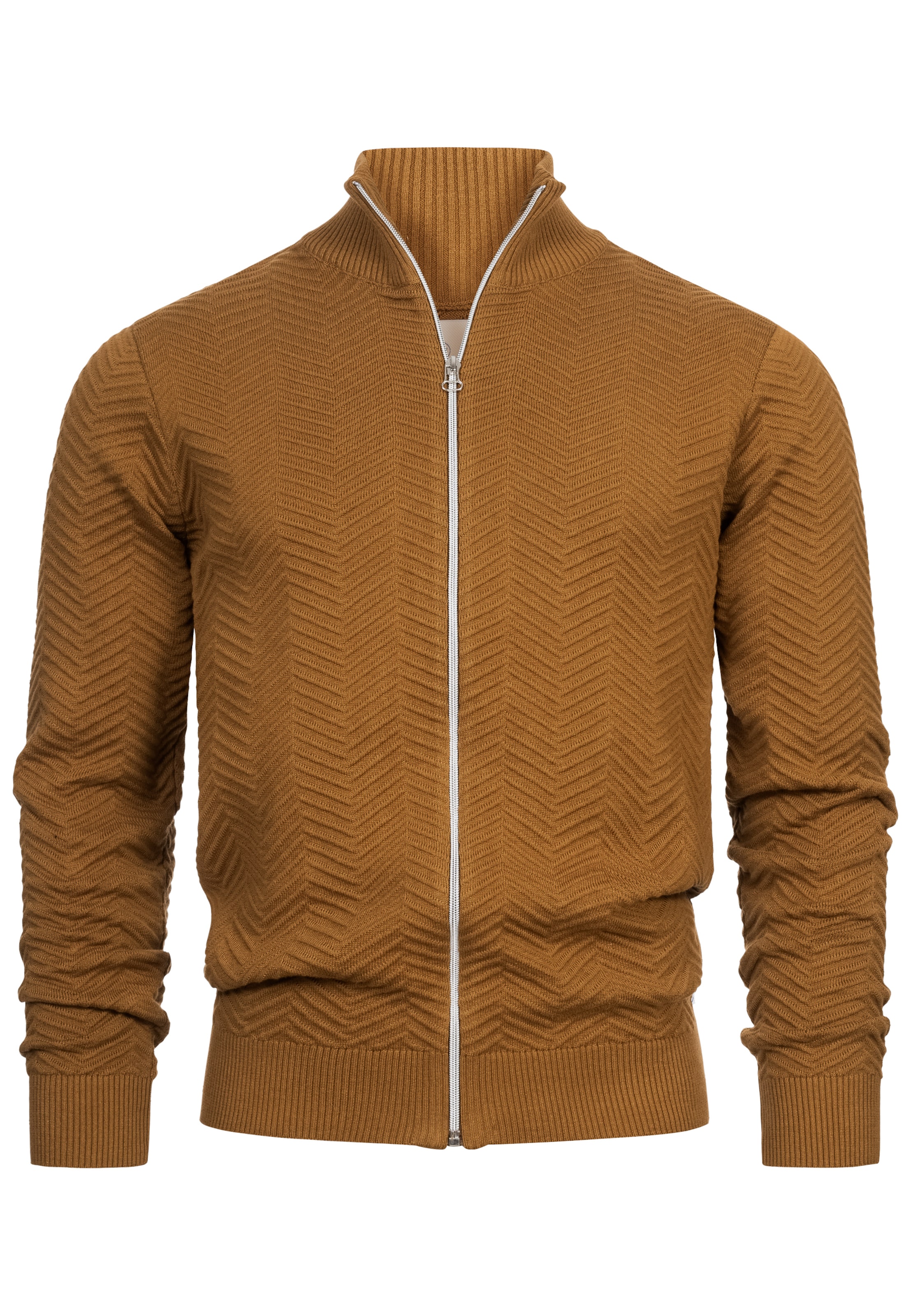 Kronstadt Vestes en maille 'Carlo' en S en caramel, Vue avec produit