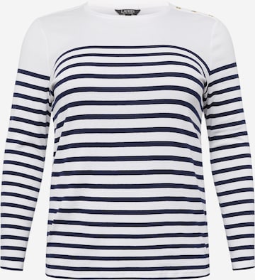 Lauren Ralph Lauren Plus Shirt 'MULIATI' in Blauw: voorkant