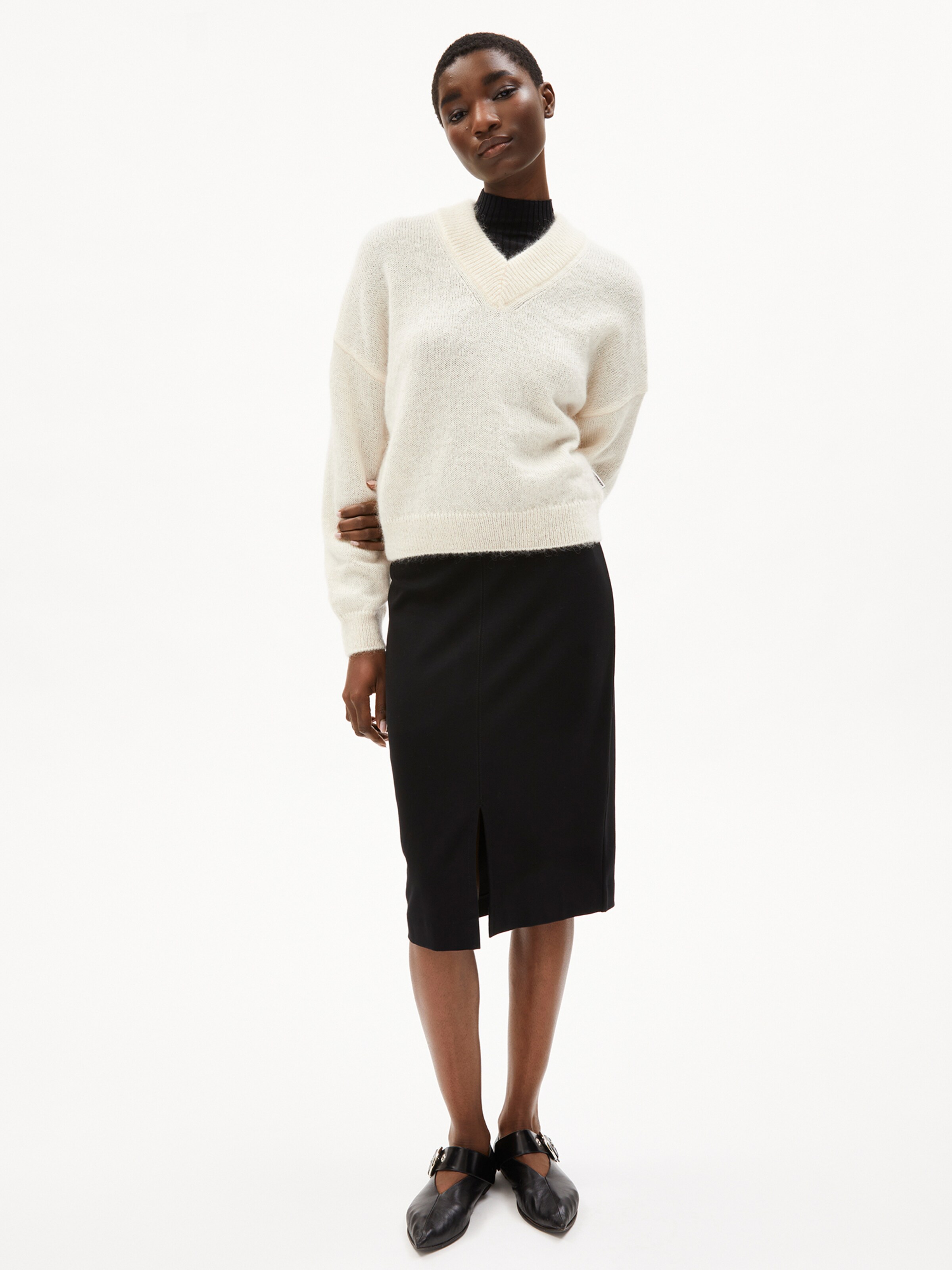 ARMEDANGELS Strickpullover '  MOHAIR ' in Beige: Vorderseite