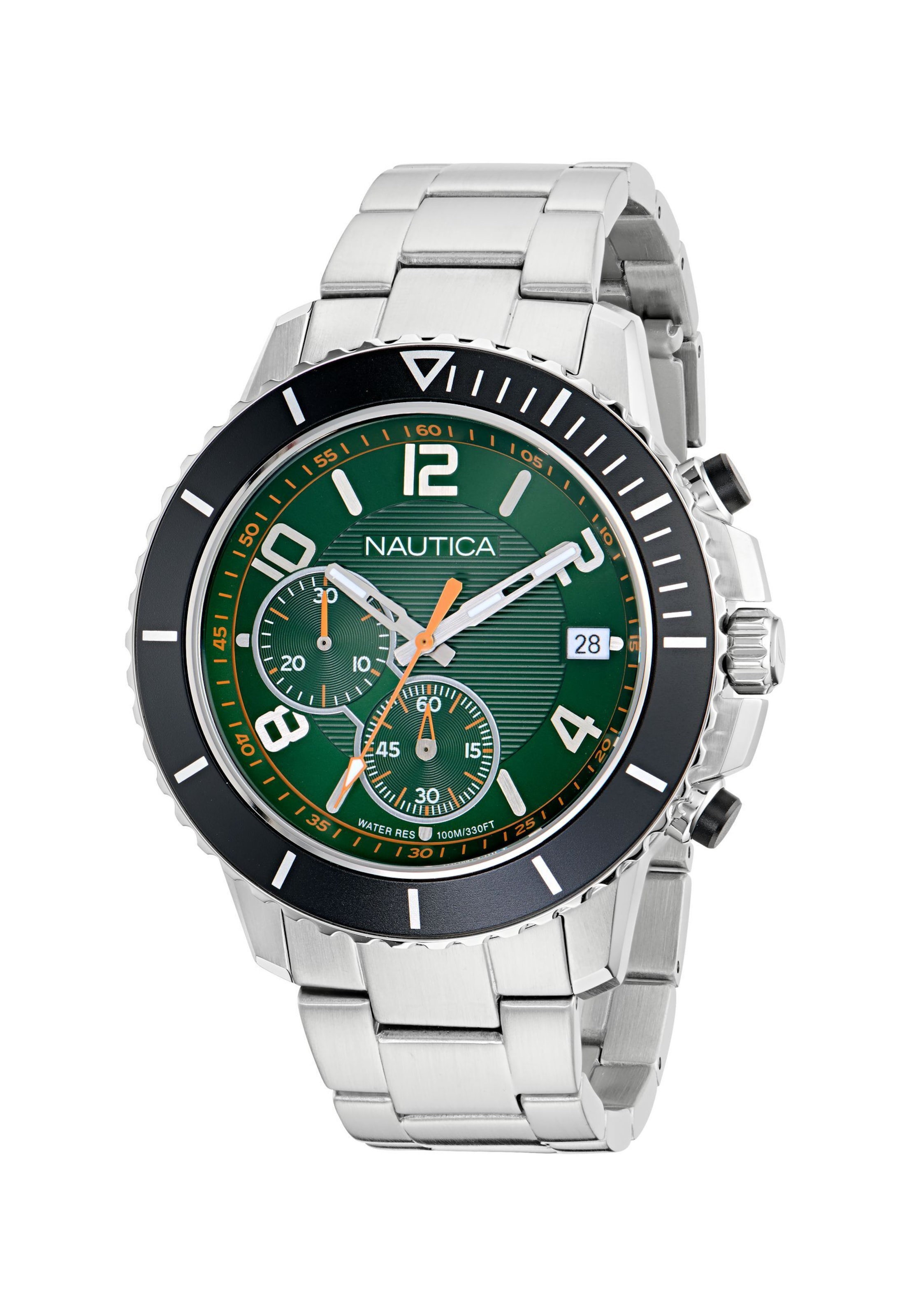 Montre à affichage analogique ' NCT STERNWAY ' NAUTICA en argent