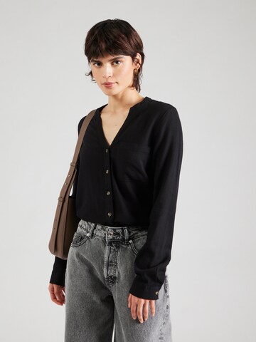 VERO MODA Blouse 'MYMILO' in Zwart: voorkant