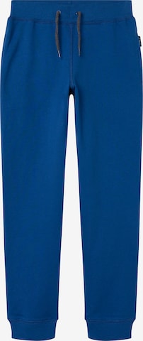 NAME IT Tapered Pants in Blue: front