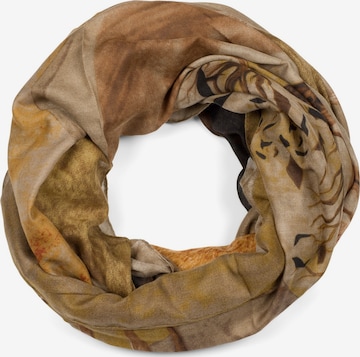 styleBREAKER Schlauchschal 'Loop Schal mit Hirsch Print' in Braun: Vorderseite