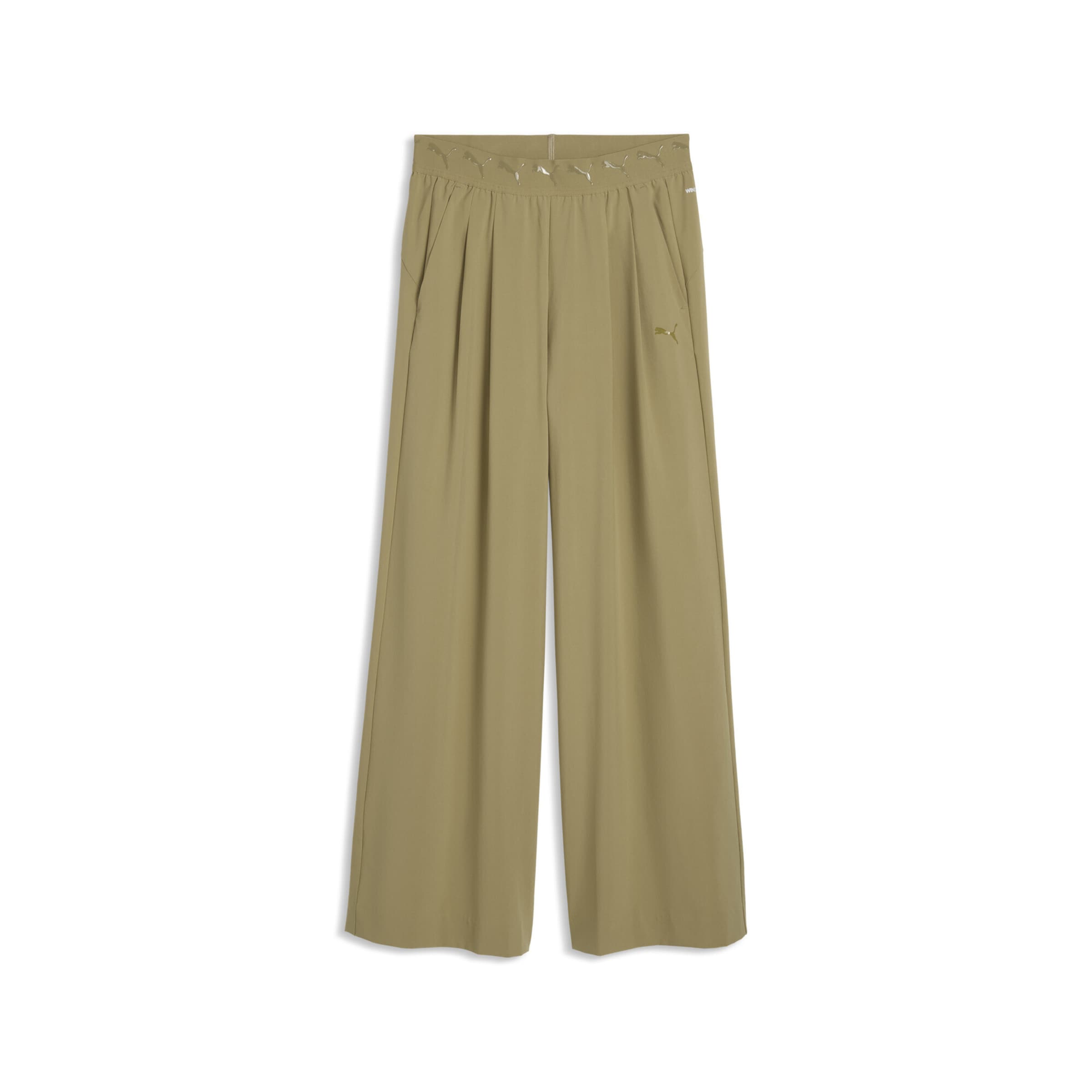 PUMA Loosefit Functionele broek in Groen: voorkant