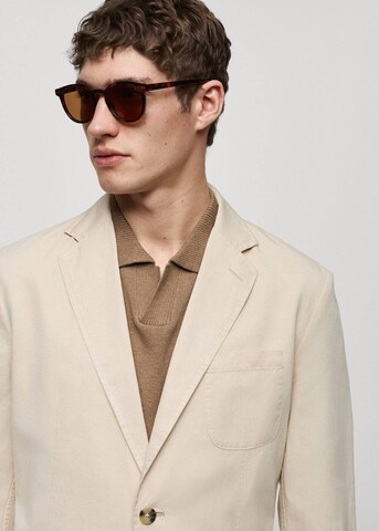 Coupe regular Veste de costume 'Delave' MANGO MAN en beige