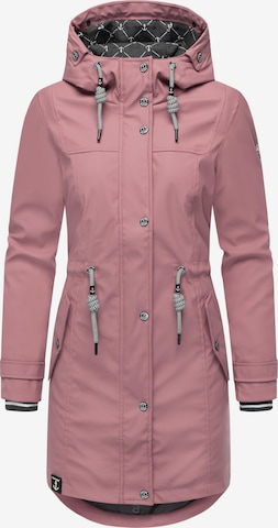 Manteau fonctionnel Peak Time en rose : devant