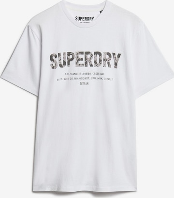 Superdry Sportshirt in Weiß: Vorderseite