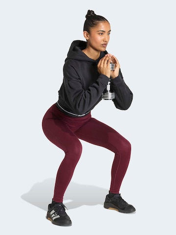 Felpa sportiva di ADIDAS PERFORMANCE in nero: frontale