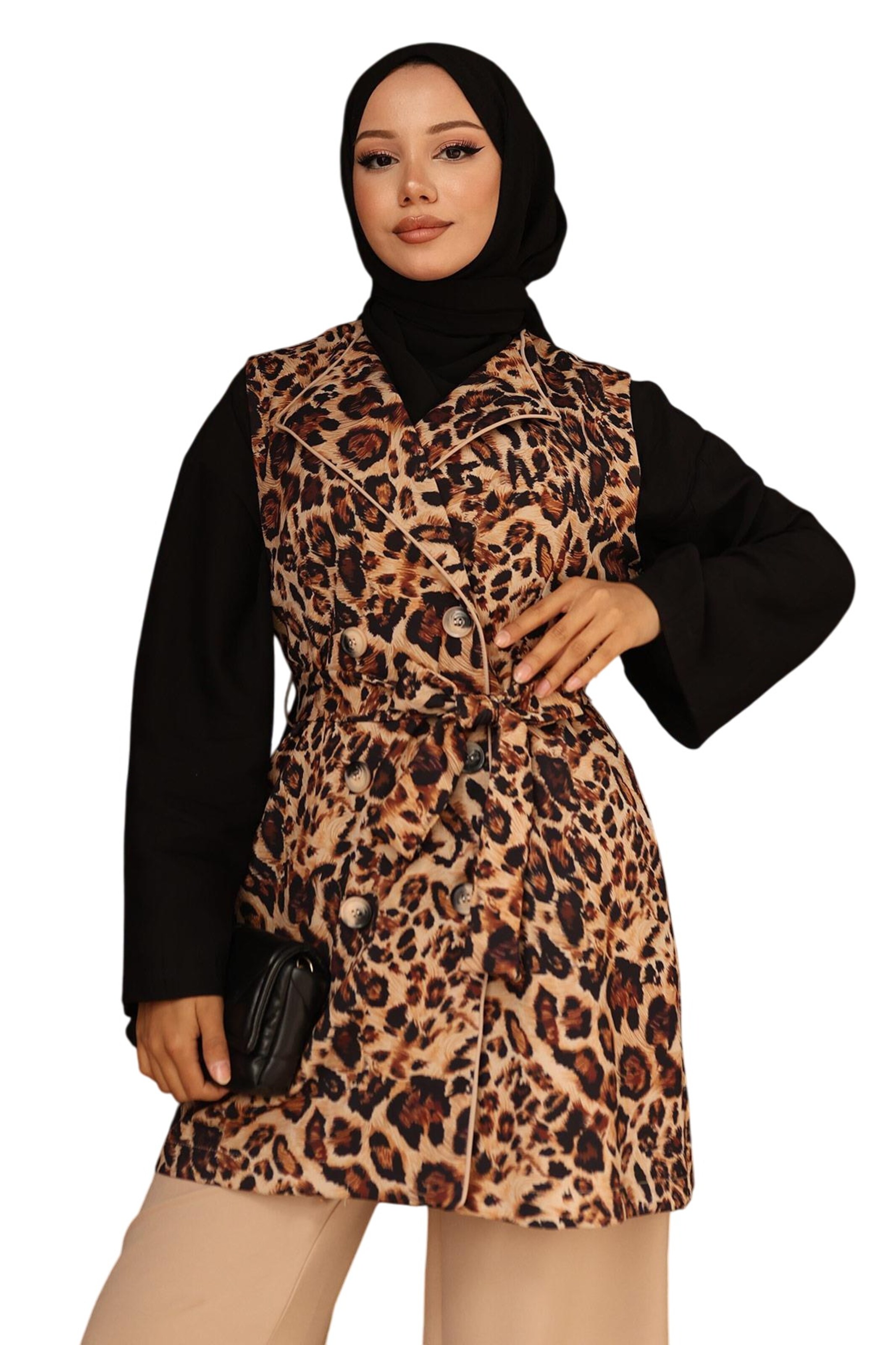 MODAMIHRAM Broekpak in Bruin