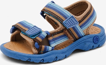 BISGAARD Odprti čevlji 'Nico' | modra barva: sprednja stran