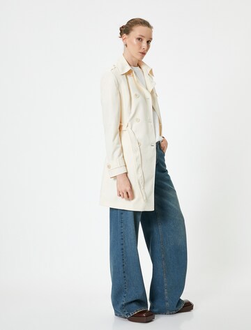 Koton Between-Seasons Coat in White