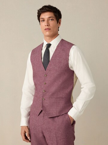Next Suit vest in Pink: front
