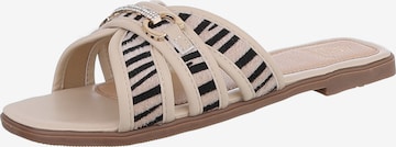 Ital-Design Pantolette in Beige: Vorderseite