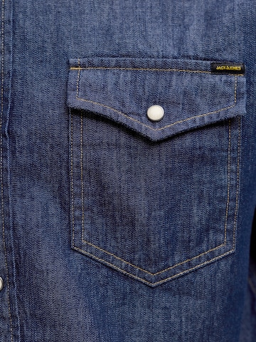 JACK & JONES Regular fit Skjorta 'JJESHERIDAN' i blå