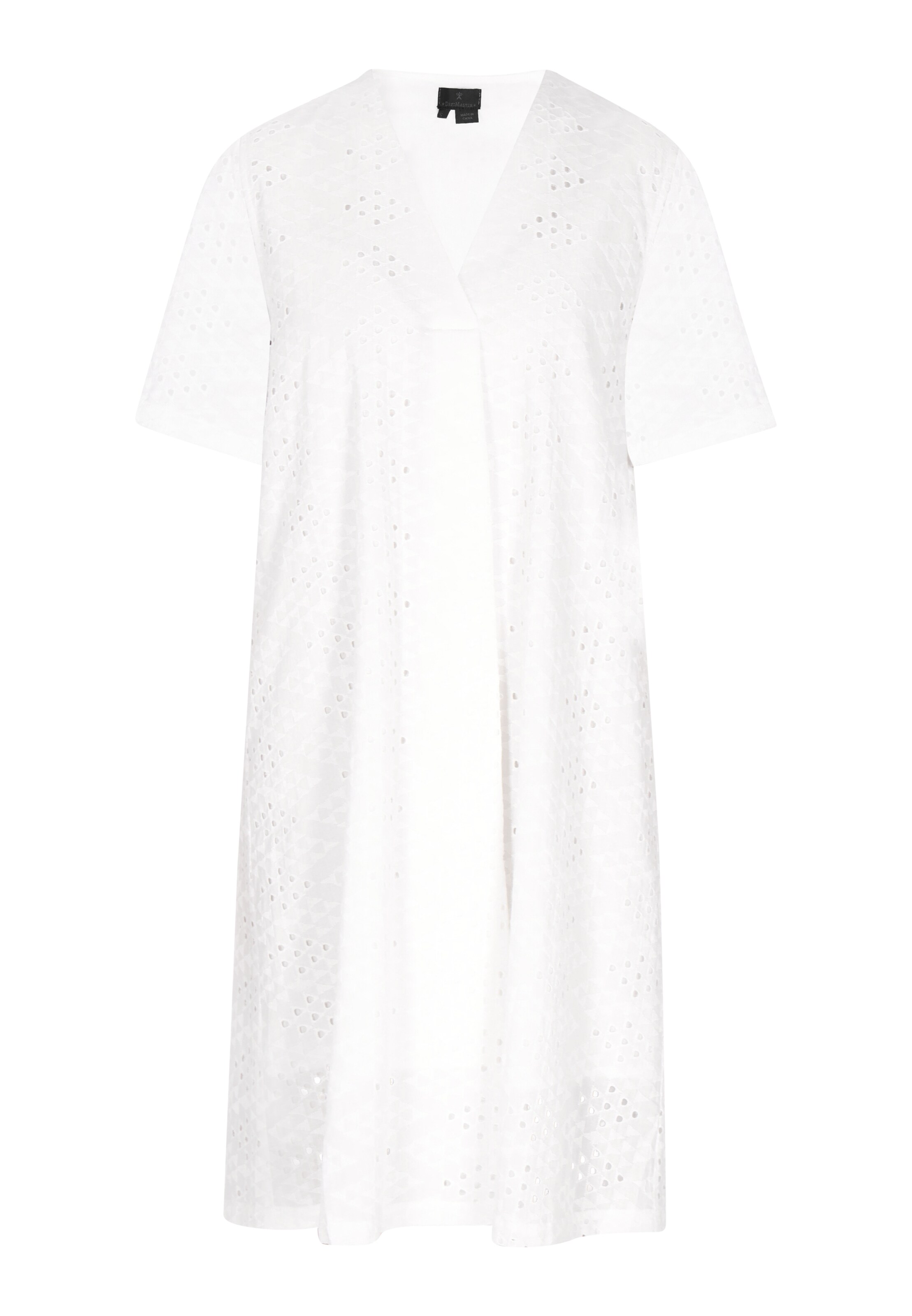 DreiMaster Klassik Kleid in Weiß: Vorderseite