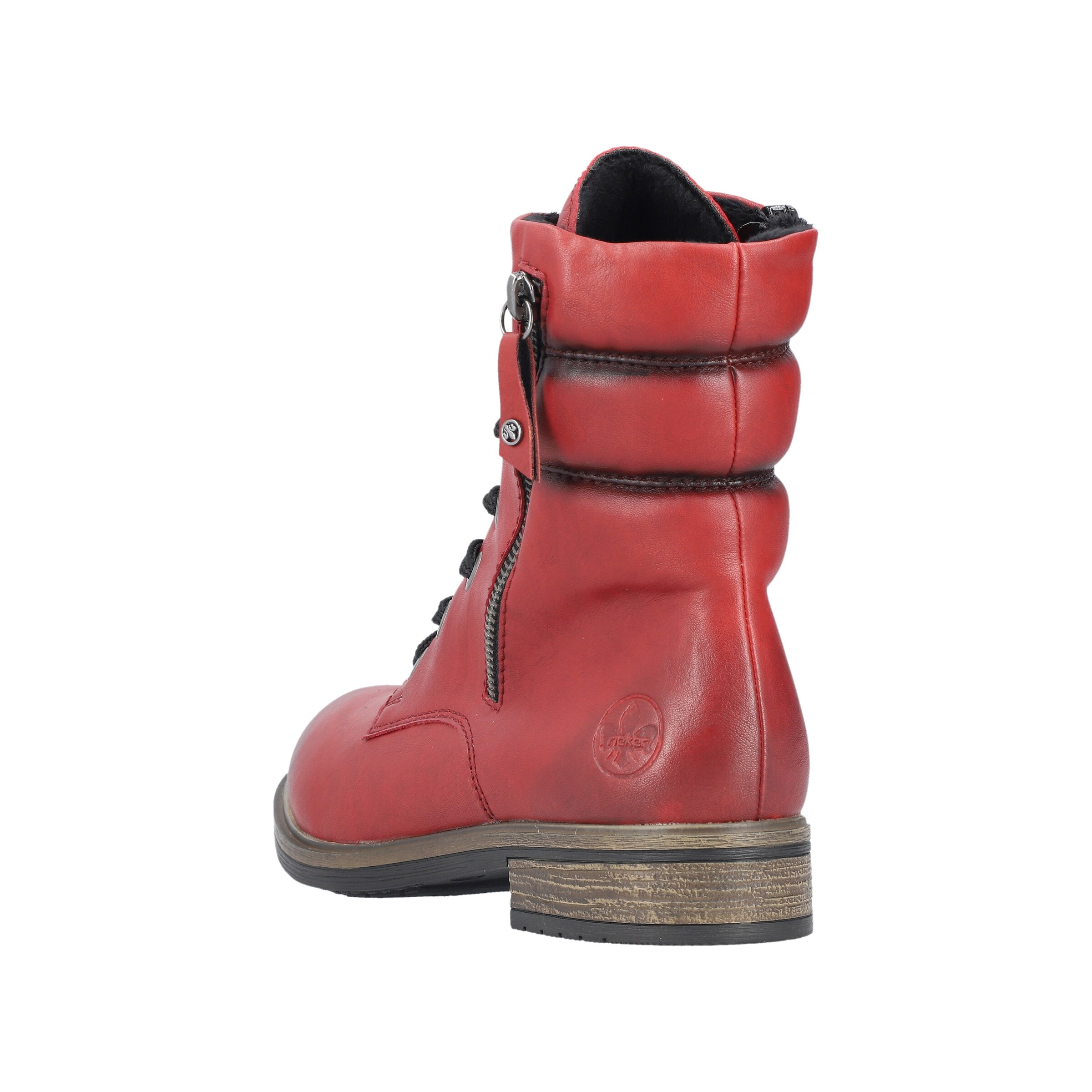 Rieker Schnürstiefel in Rot