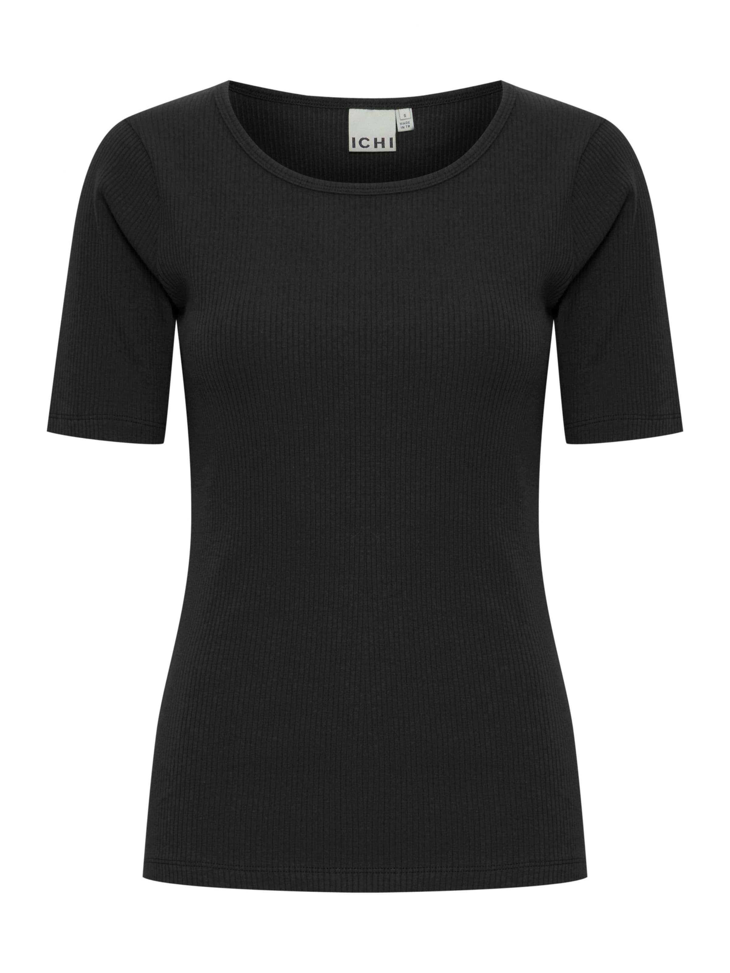ICHI - Camiseta 'IHPalmer' en negro: frente
