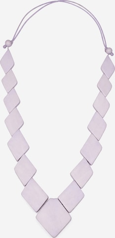 COLLEZIONE ALESSANDRO Necklace 'Raute' in Purple: front