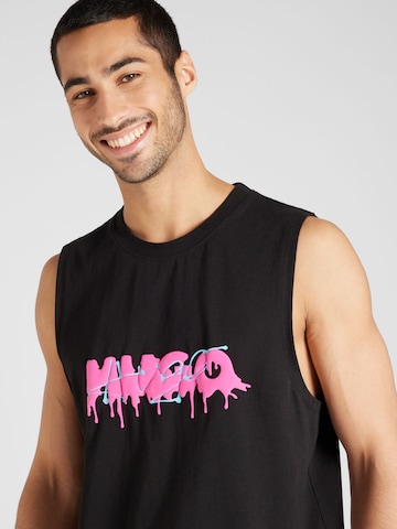 HUGO Shirt 'Dopical' in Zwart