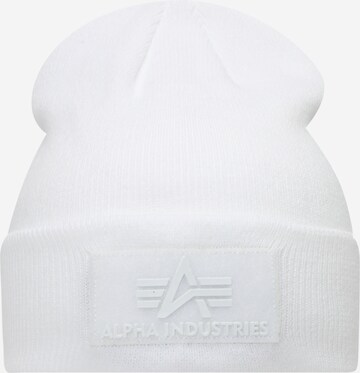 ALPHA INDUSTRIES Beanie in White