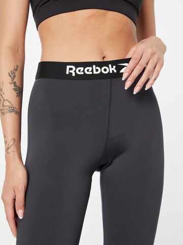 Reebok Skinny Sportbroek in Zwart