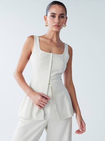 BWLDR Top 'Amare' in Beige: voorkant