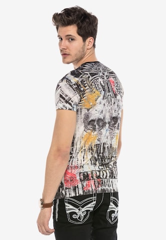 CIPO & BAXX Shirt 'SPADE SKULL' in Gemengde kleuren