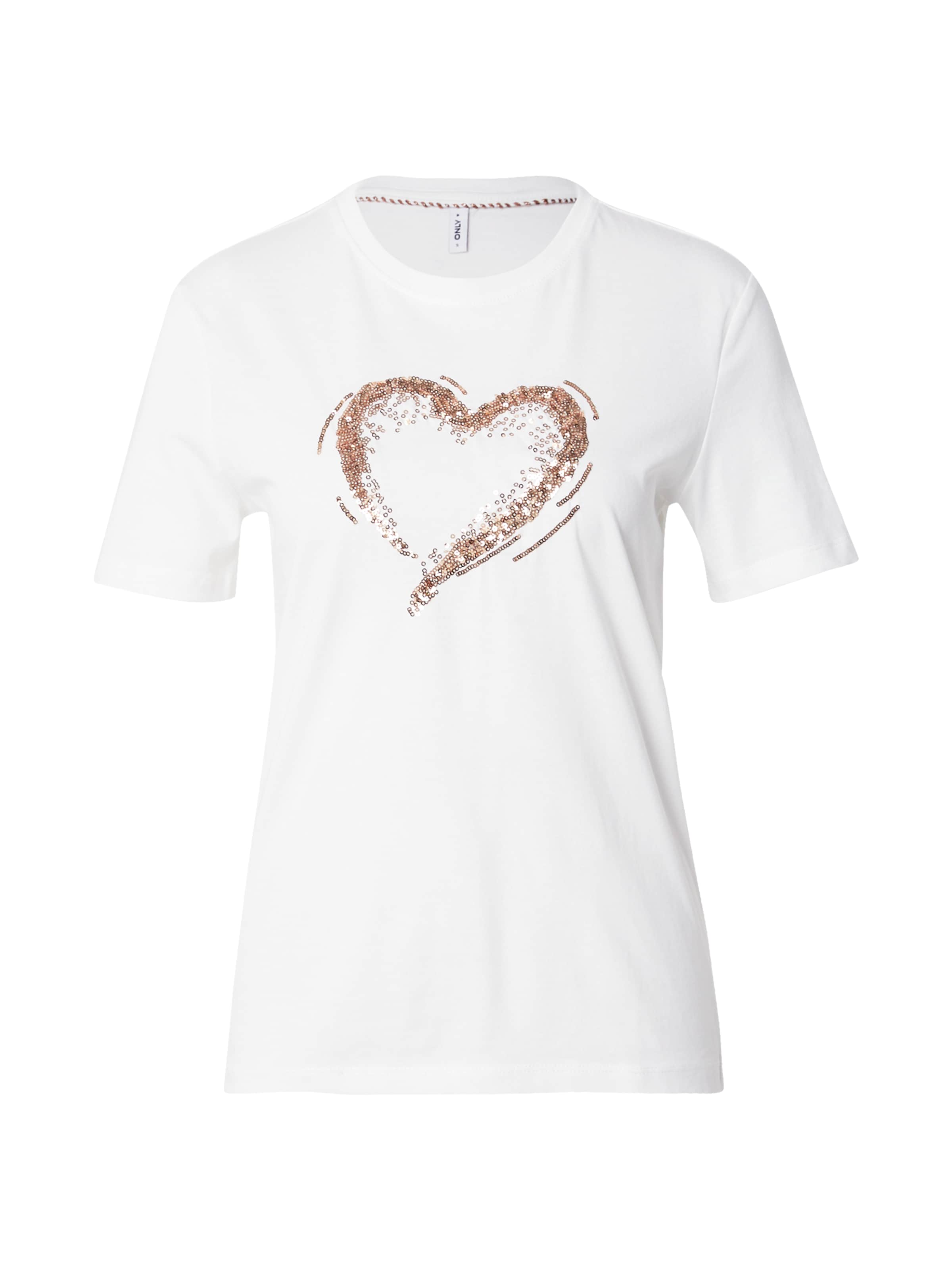 T-shirt 'ONLMARCY' ONLY en blanc : devant