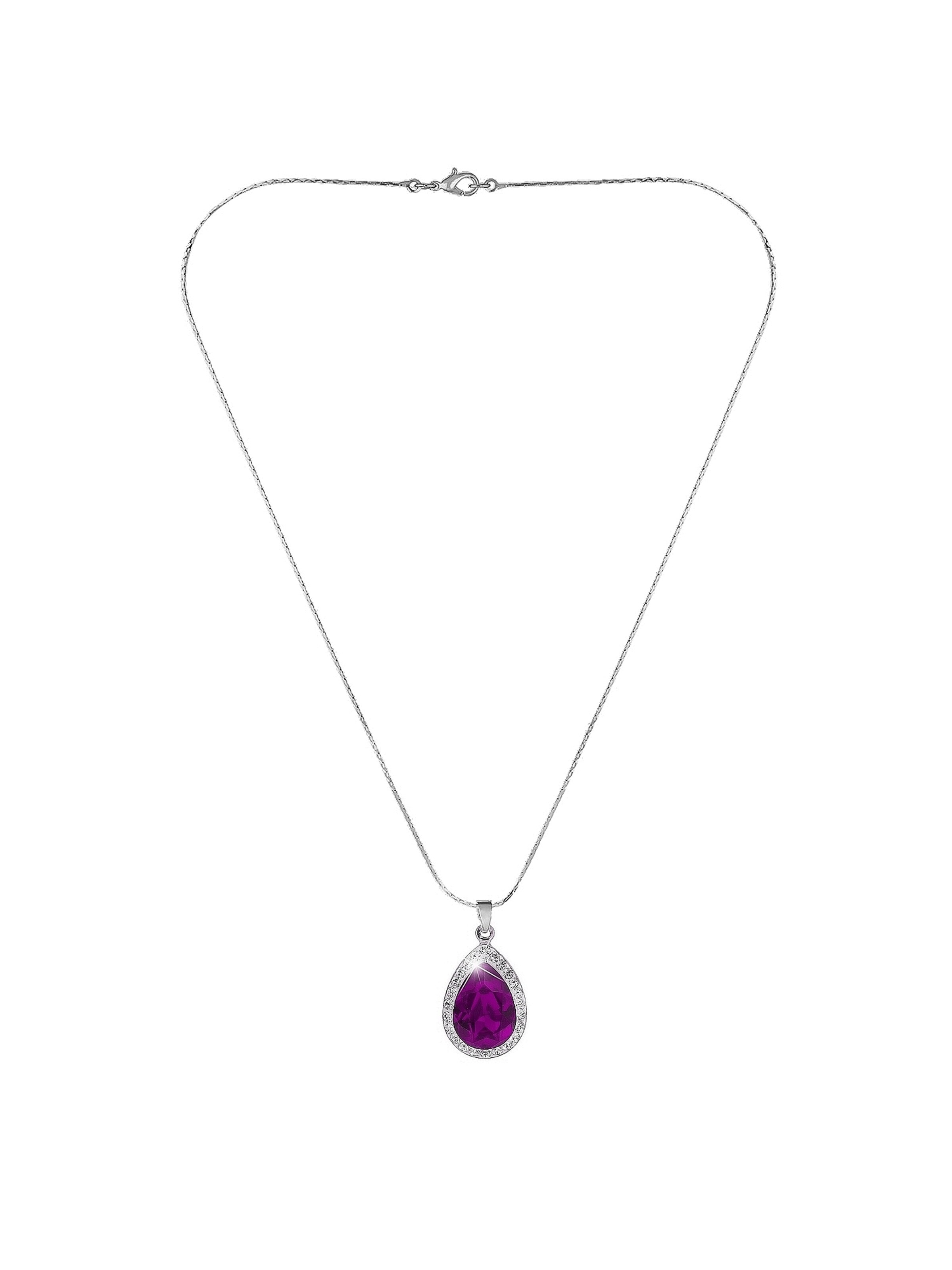 EXCLUSIVE EDITION Řetízek 'Agidel adorned with Swarovski crystals' – fialová