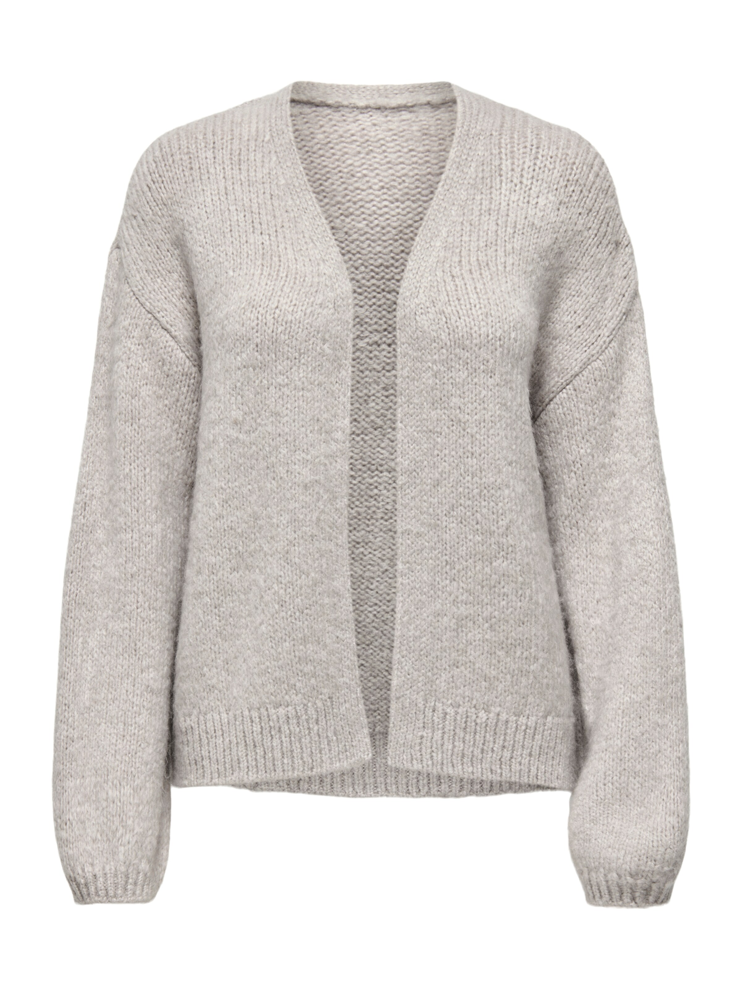 JDY Strickjacke 'JDYDINEA' in Grau: Vorderseite