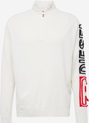 DIESEL Sweater 'STELVIO' in White: front