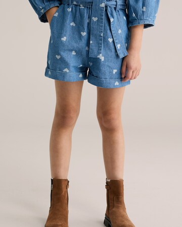 WE Fashion Regular Панталон в синьо