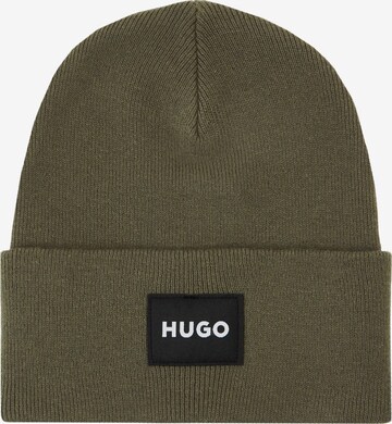 HUGO Beanie ' Xevon ' in Green: front