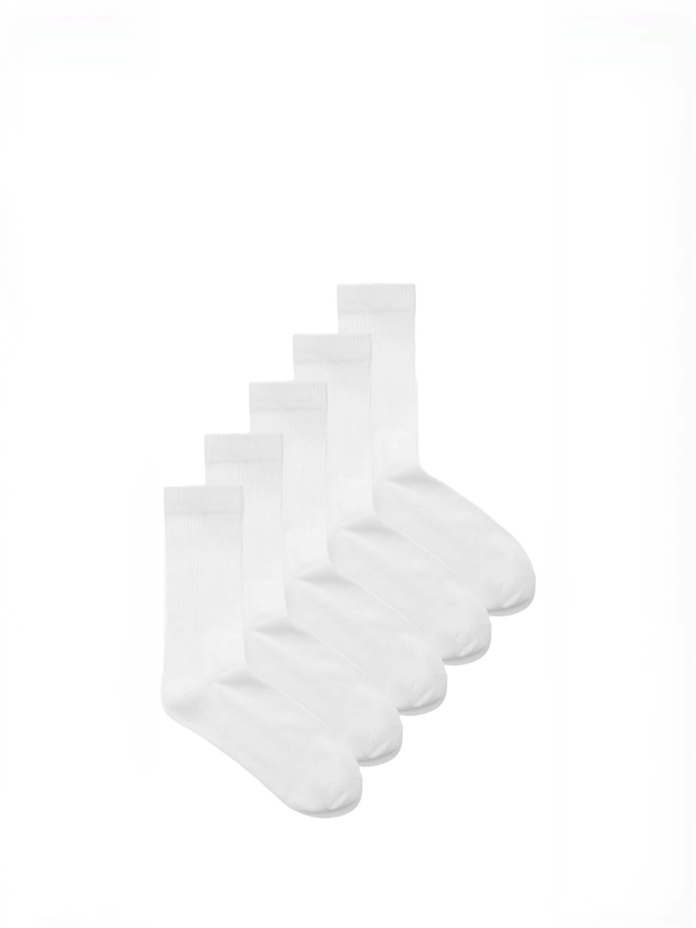 TEESHOPPEN Socks ' Heritage ' in White: front