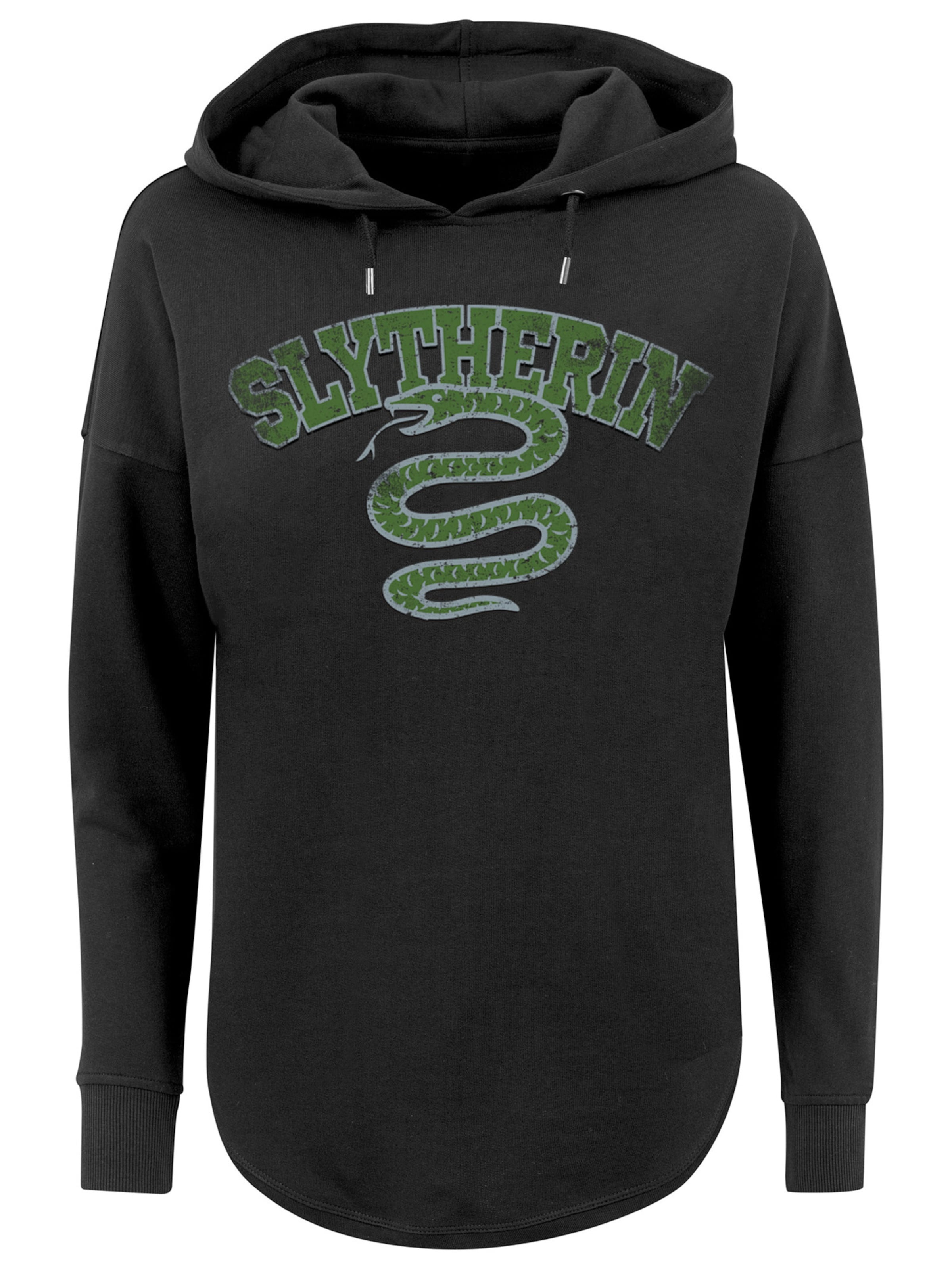 F4NT4STIC Sweatshirt 'Harry Potter Slytherin Sport Emblem' in grau / grün / schwarz, Produktansicht